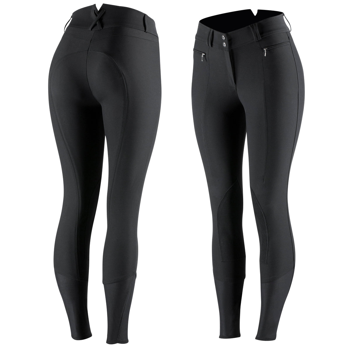 Ladies’ Angelina Synthetic Leather Knee-Patch Breech